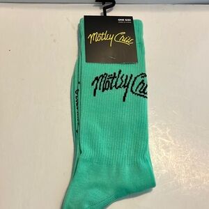 Motley Crew Green Casual Crew Socks‎ Ribbed Knit